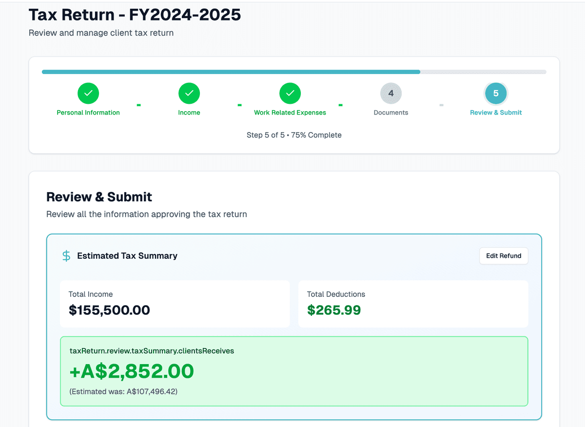 Accountax Plus online tax return platform