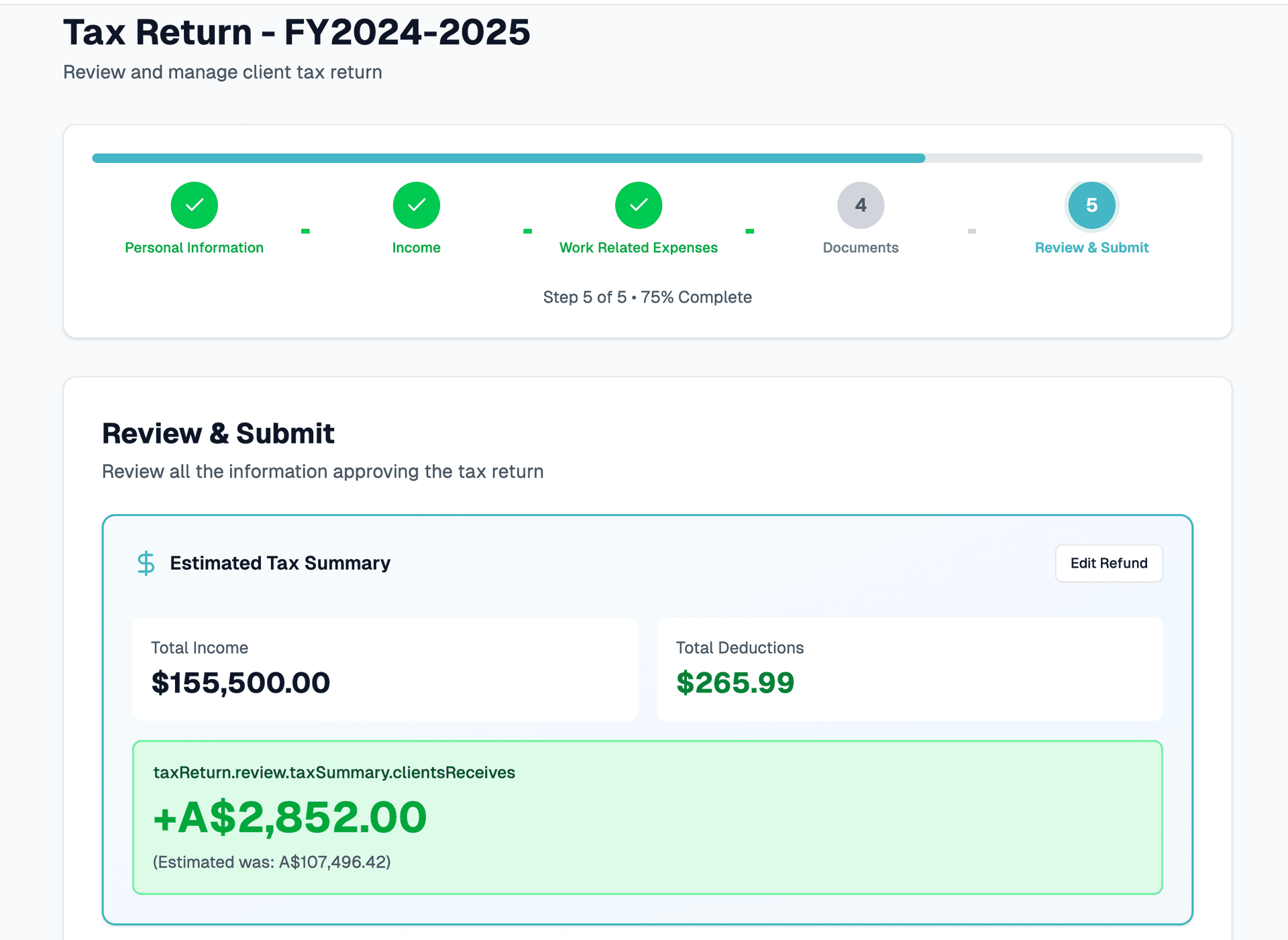Accountax Plus online tax return platform